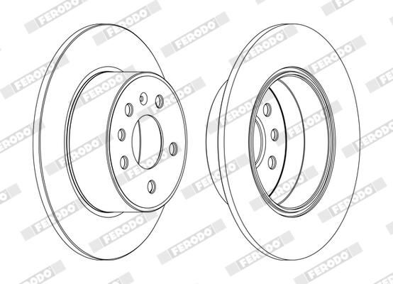 Disc frana FERODO DDF1083C