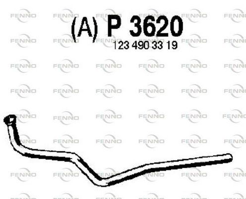 Rura wydechowa FENNO P3620