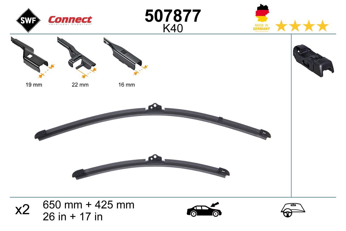 Pióro wycieraczki SWF 507877