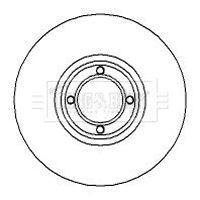Tarcza hamulcowa BORG & BECK BBD5723S