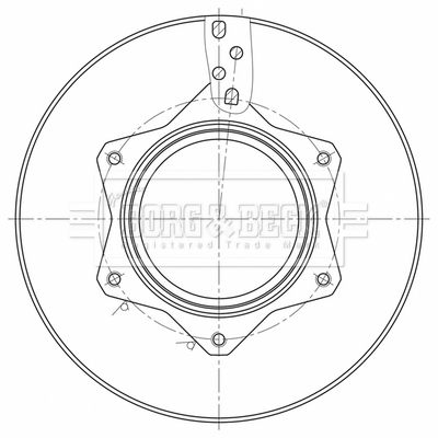 Tarcza hamulcowa BORG & BECK BBD32649