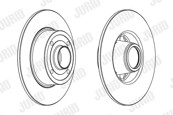 Tarcza hamulcowa JURID 562939JC-1
