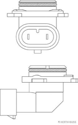 Levně Žárovka, hlavní světlomet HERTH+BUSS ELPARTS 89901306