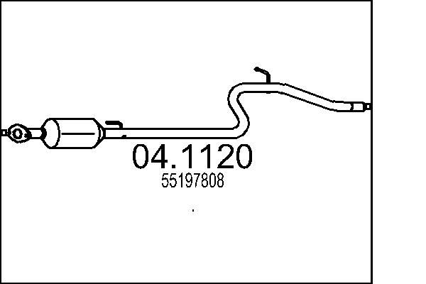 Katalizator MTS 55197808