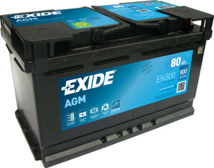 Autobaterie Exide Start-Stop AGM, 12V, 80Ah, 800A, EK800