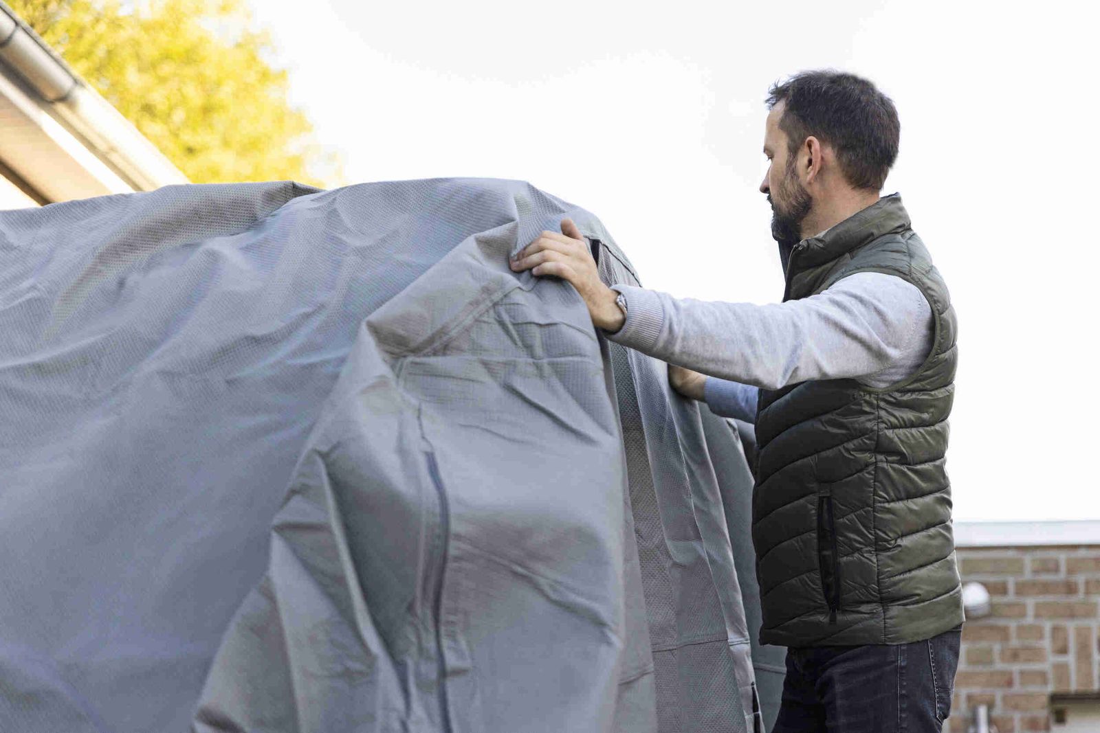 Housse de protection pour caravane