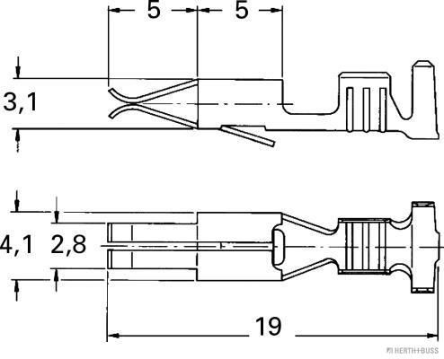 Levně Lem spony HERTH+BUSS ELPARTS 50251813
