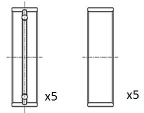 Tuleja łożyska wału korbowego FAI AUTOPARTS BM1041-050
