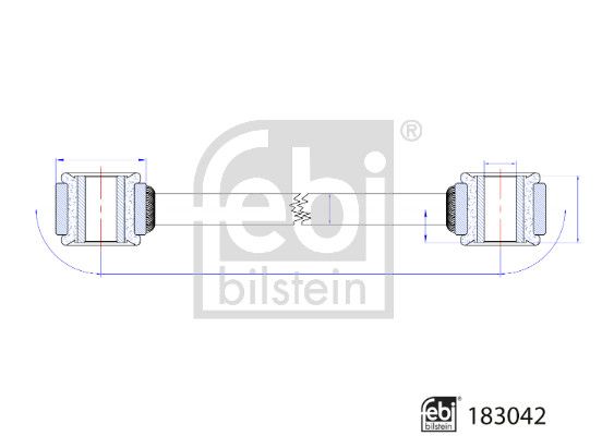 Drążek / wspornik, stabilizator FEBI BILSTEIN 183042