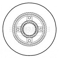 Tarcza hamulcowa BORG & BECK BBD5935S