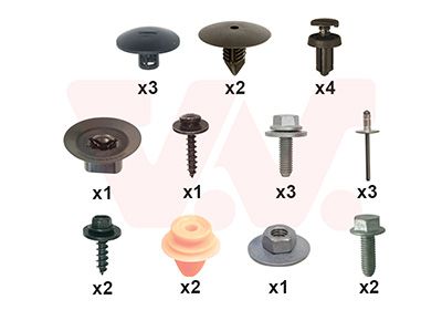 Set montaj, aripa laterala VAN WEZEL 1528796