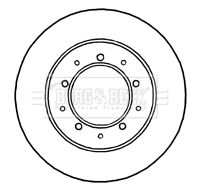 Tarcza hamulcowa BORG & BECK BBD4812