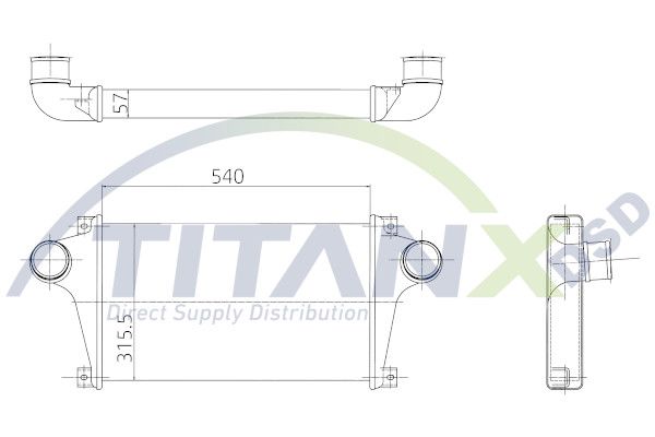 Intercooler, compresor TITANX IX159003