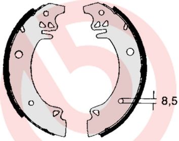 Zestaw szczęk hamulcowych BREMBO S 61 507