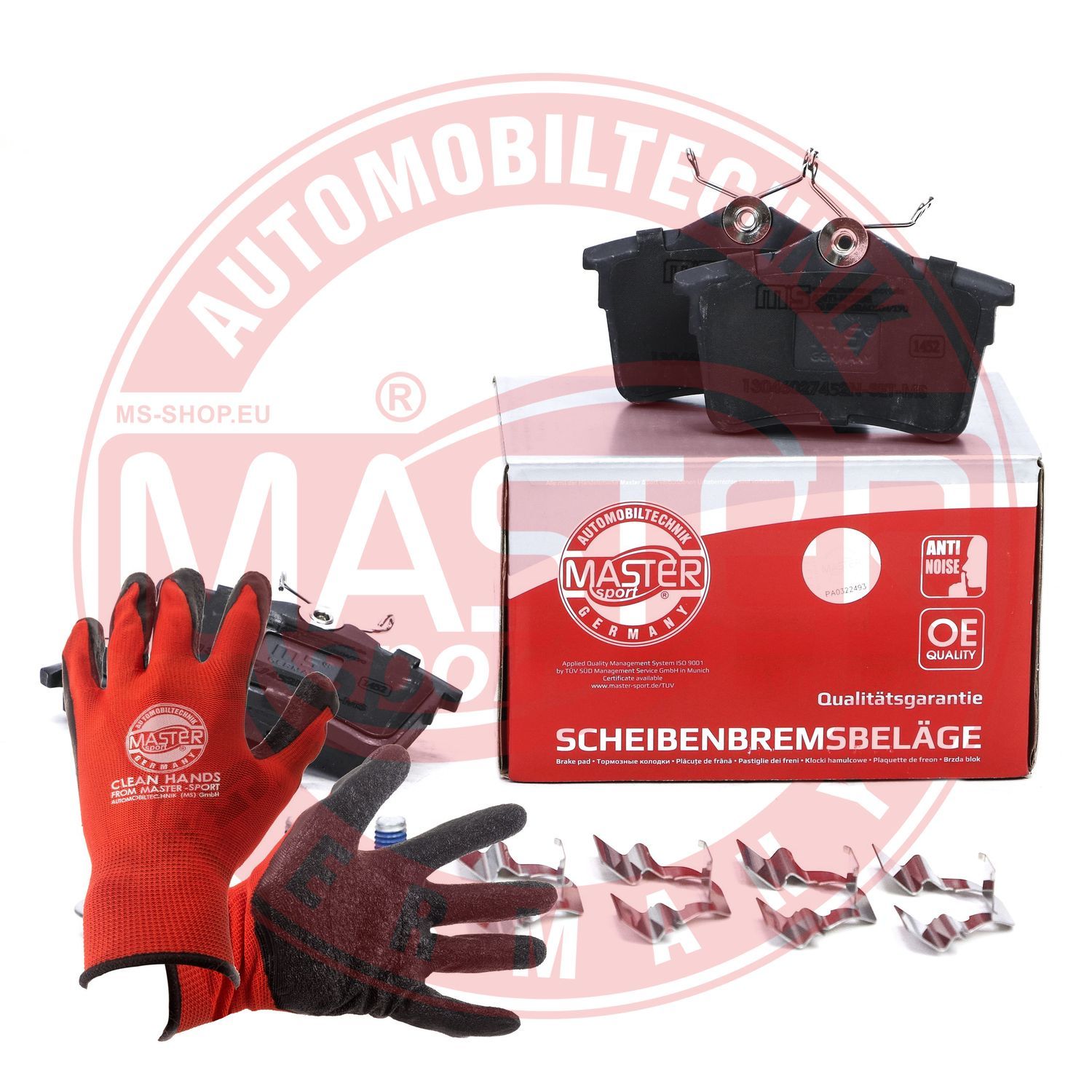 Zestaw klocków hamulcowych, hamulce tarczowe MASTER-SPORT GERMANY 13046027452N-SET-MSP