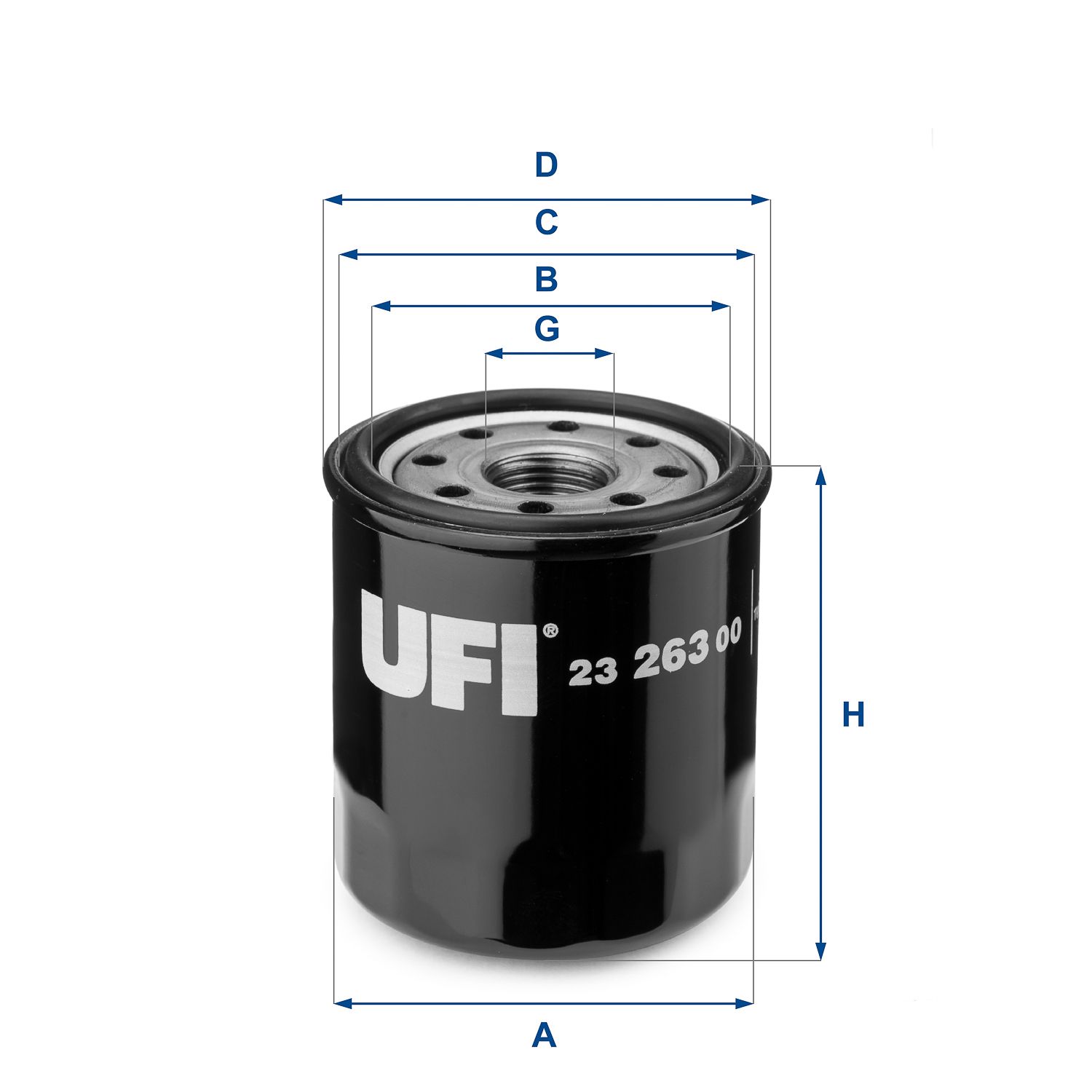Olejový filter UFI 23.263.00