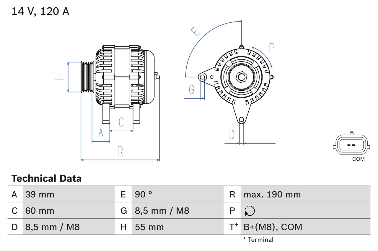 Alternátor BOSCH 0 986 049 030