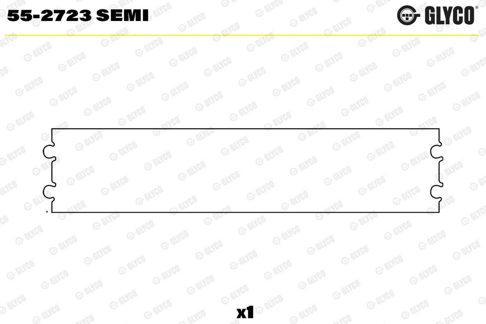 E-shop Ložiskové puzdro, ojnica GLYCO 55-2723 SEMI