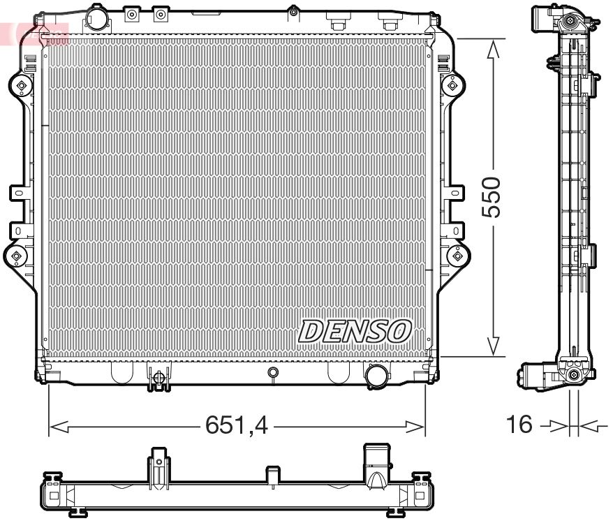 Radiator, racire motor DENSO DRM50129