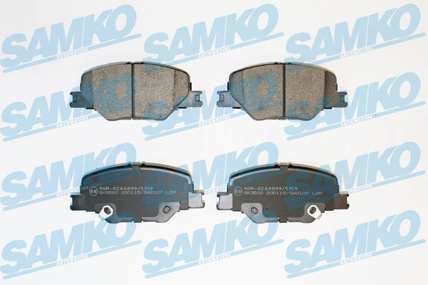 Sada brzdových destiček, kotoučová brzda SAMKO 5SP2107