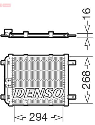 Condensator, climatizare DENSO DCN02052