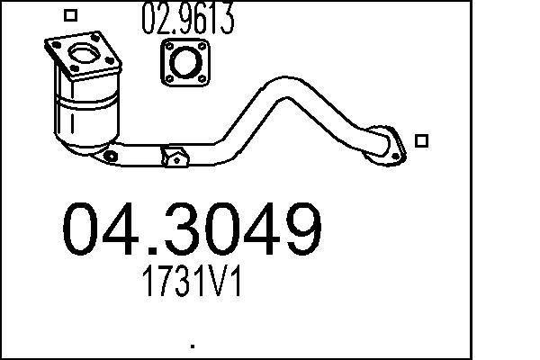 Katalizator MTS 04.3049
