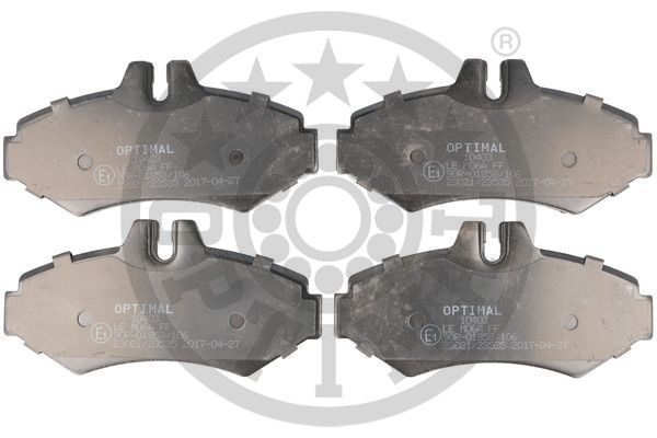 Zestaw klocków hamulcowych, hamulce tarczowe OPTIMAL BP-10403