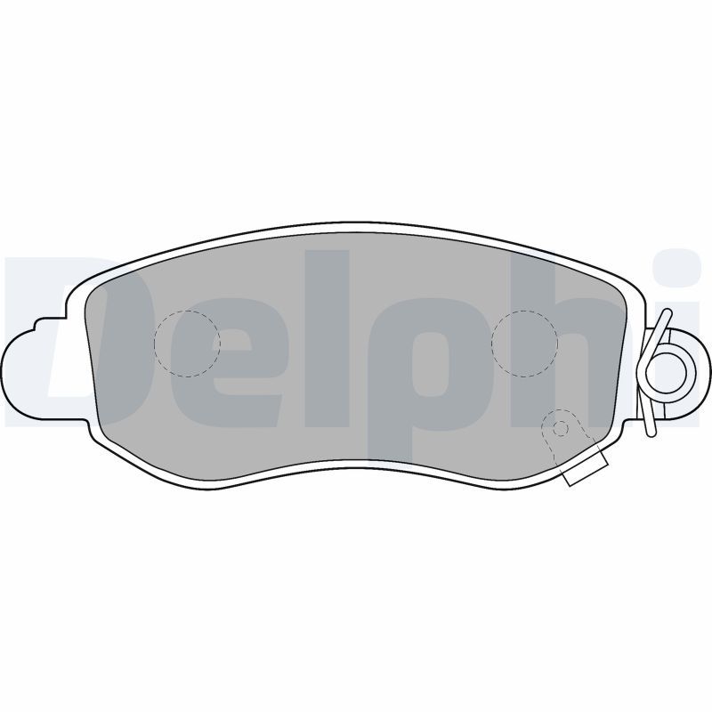 Sada brzdových platničiek kotúčovej brzdy DELPHI LP1582