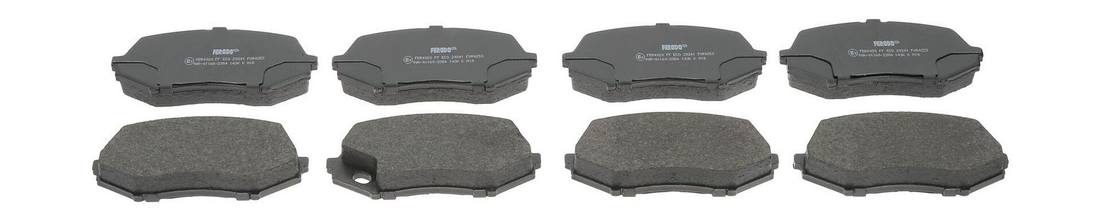 set placute frana,frana disc FERODO PREMIER ECO FRICTION FVR4253