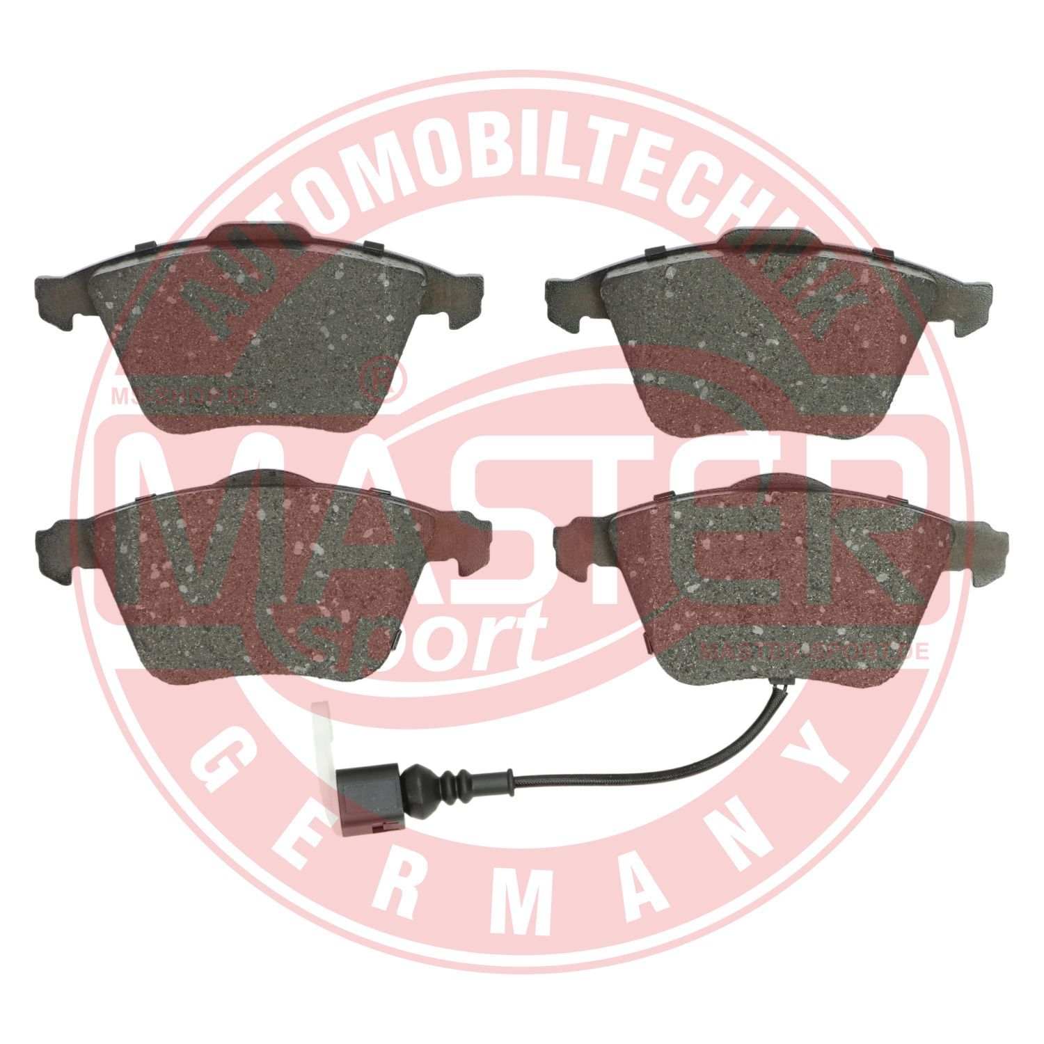 Zestaw klocków hamulcowych, hamulce tarczowe MASTER-SPORT GERMANY 13046072002N-SET-MS