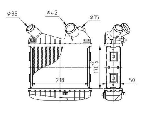 Intercooler, compresor MTR 13054496