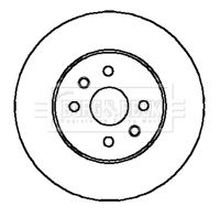 Tarcza hamulcowa BORG & BECK BBD5876S