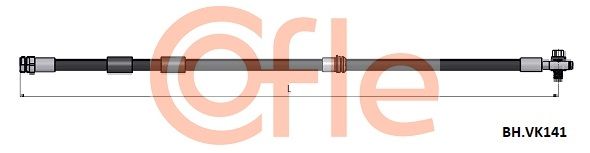 Przewód hamulcowy elastyczny COFLE 92.BH.VK141