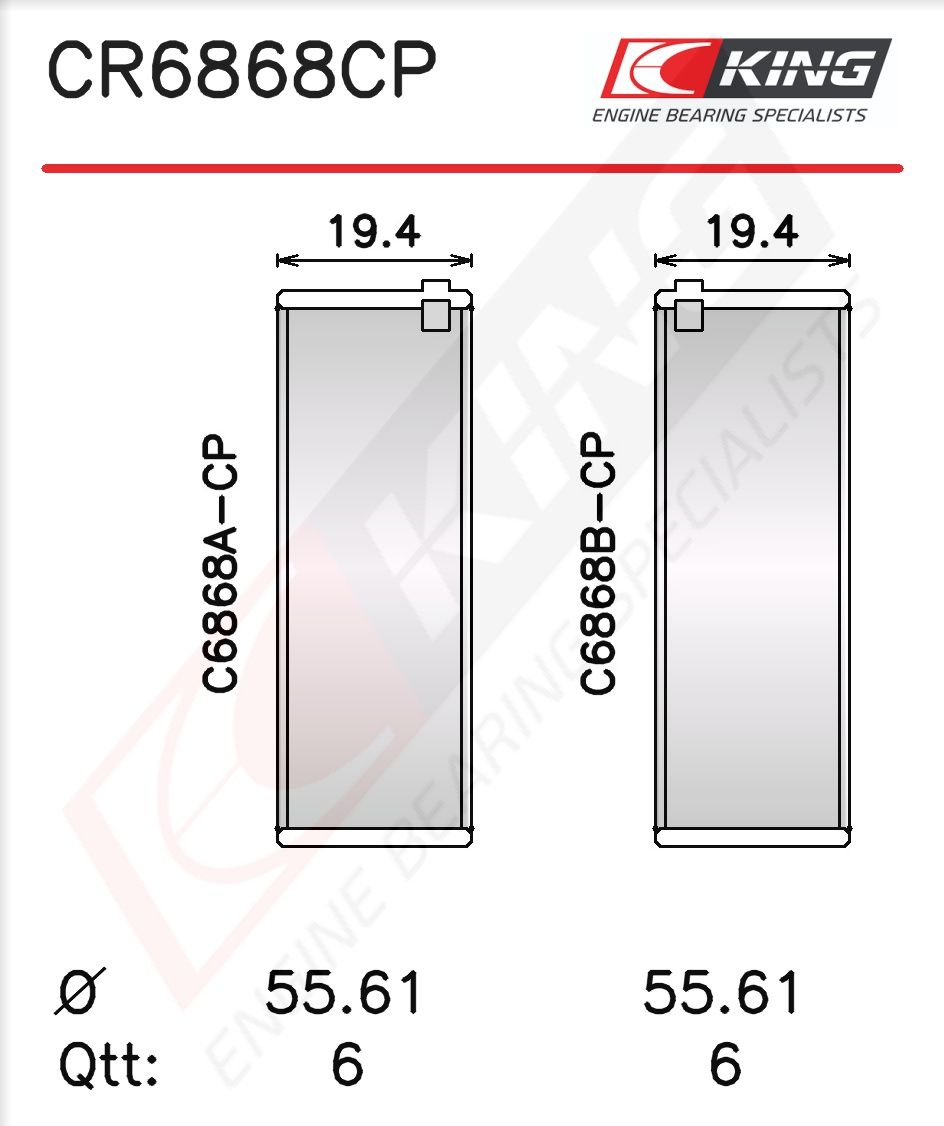 KING CR6868CP025