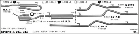 Układ wydechowy IMASAF 553000156