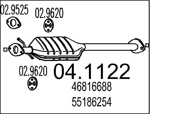 Katalizator MTS 04.1122