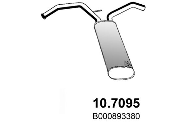 Tłumik końcowy ASSO 10.7095