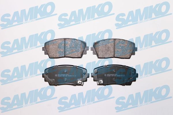 Levně Sada brzdových destiček, kotoučová brzda SAMKO 5SP1726