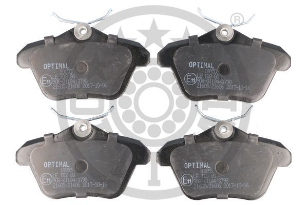 Zestaw klocków hamulcowych, hamulce tarczowe OPTIMAL BP-10055