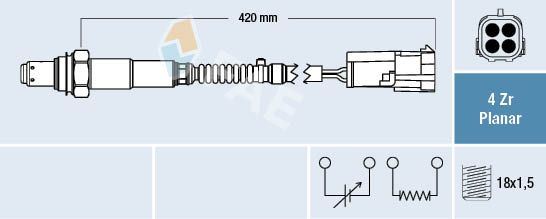 Sonda lambda FAE 77429