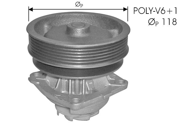 Pompe à eau, refroidissement du moteur