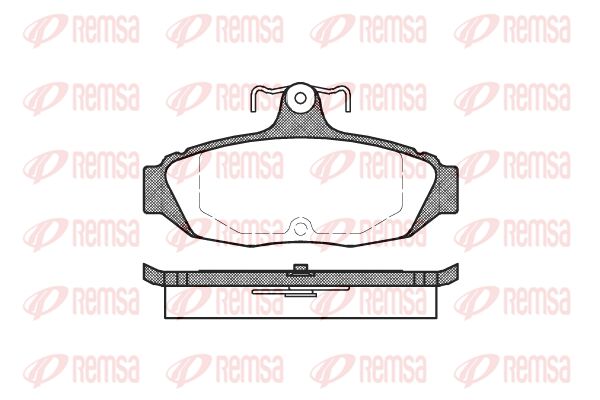 Zestaw klocków hamulcowych, hamulce tarczowe KAWE 0528 00