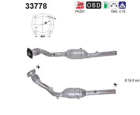 Katalizator AS 1J1253058LX