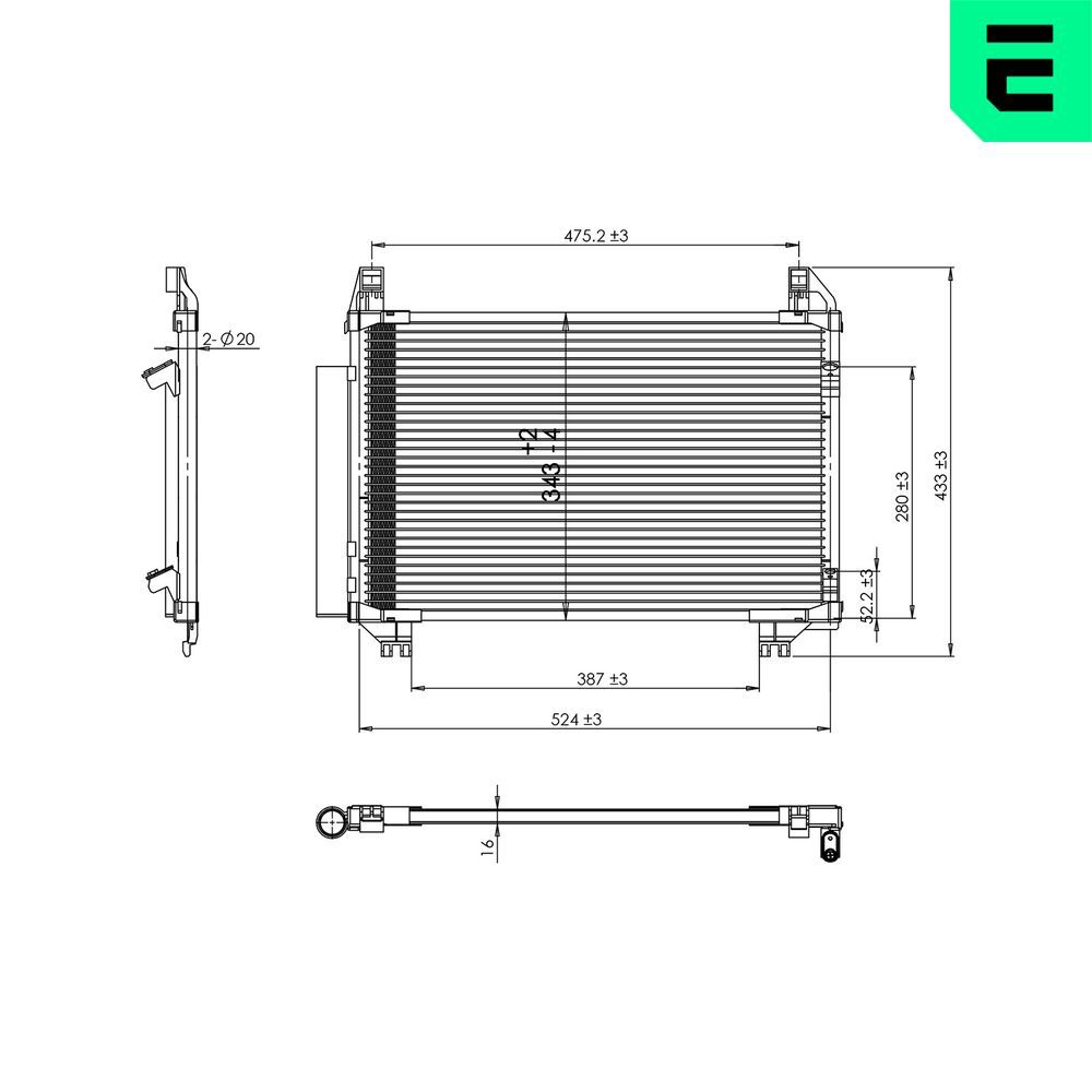 Condensator, climatizare ERA 667305