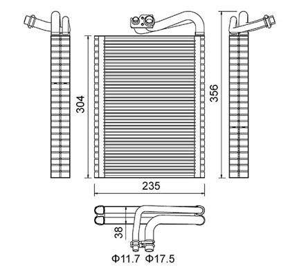 Parownik, klimatyzacja HART 644 050
