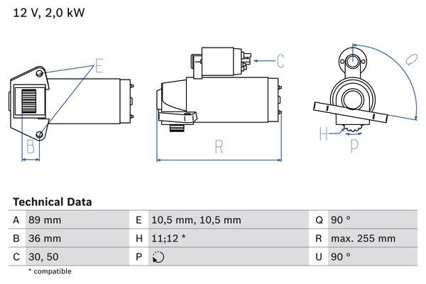 Rozrusznik BOSCH 0 986 021 810