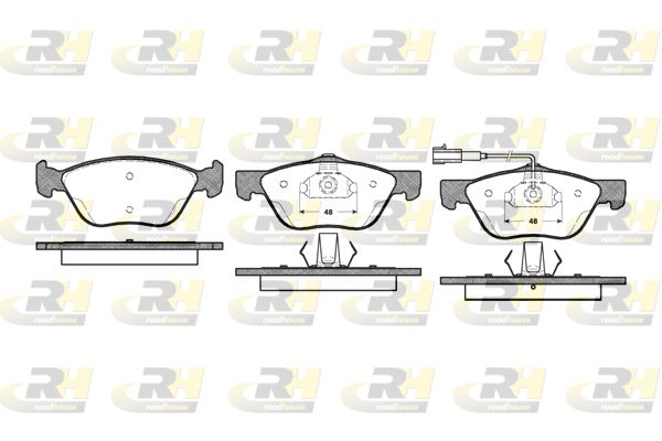 Zestaw klocków hamulcowych, hamulce tarczowe ROADHOUSE 2589.21