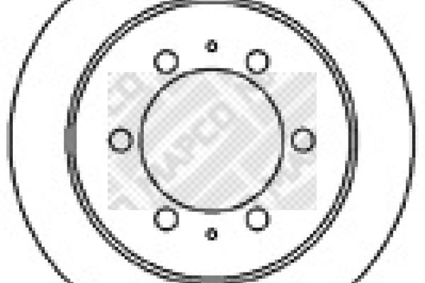 Tarcza hamulcowa MAPCO 15582