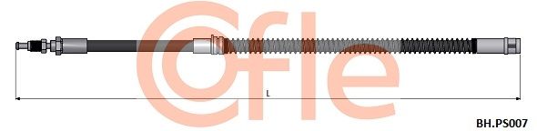 Przewód hamulcowy elastyczny COFLE 92.BH.PS007
