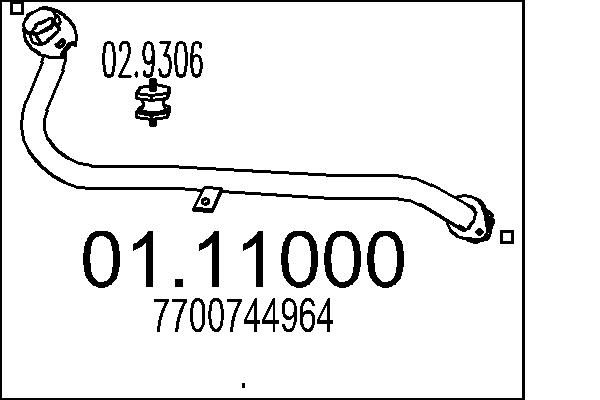 Rura wydechowa MTS 01.11000